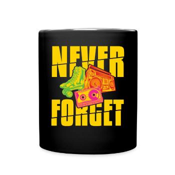 Forget Walkman Roller Blade Stereo - Full Colour Mug - black - Front