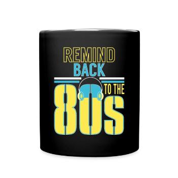 Back To The 80s Retro Walkman - Full Colour Mug - black - Front
