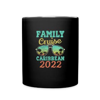 Kreuzfahrt 2022 Karibik Kreuzfahrtschiff Geschenk - Tasse einfarbig - Schwarz - Vorne