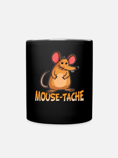 Maus Fleck Nagetier Tier Mäuse Ratte Lustige Maus - Ensfarvet krus - sort