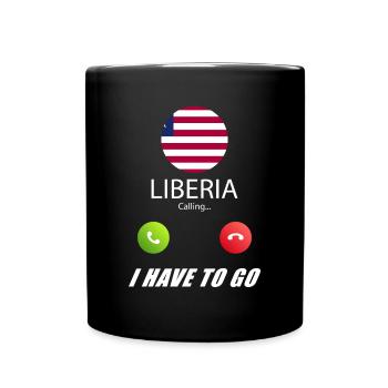 Libya calls on Lusiger flags saying - Full Colour Mug - black - Front