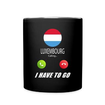 Le Luxembourg appelle aux drapeaux Lusiger - Mug uni - noir - Devant