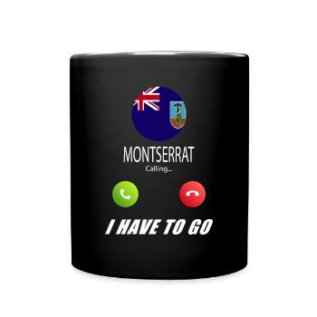 Montserrat calls to Lusiger flags saying - Full Colour Mug - black - Front
