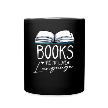 Lesen - Tasse einfarbig - Schwarz - Vorne