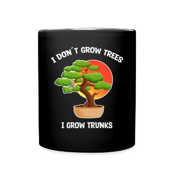 Bonsai Tree Funny Saying Gardener Gift Idea - Full Colour Mug - black - Front