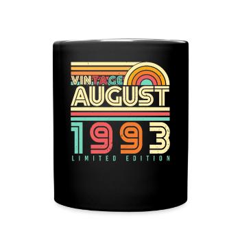 Year of construction August 1993 - Full Colour Mug - black - Front
