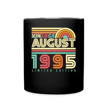 Mois de naissance Août 1995 - Mug uni - noir - Devant
