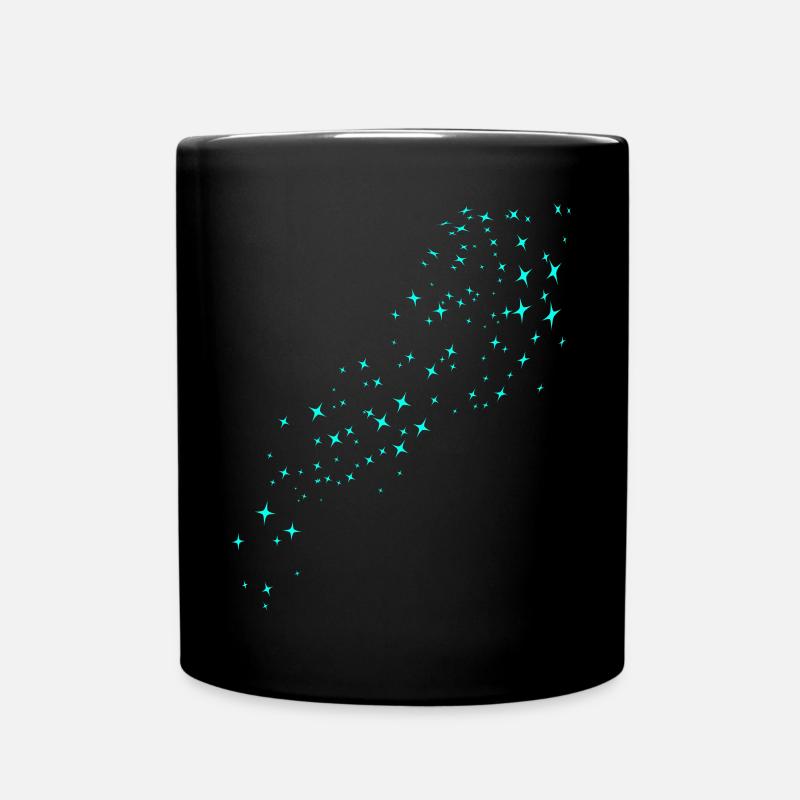 Sternenstaub Grün - Tasse einfarbig - Schwarz