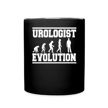 UROLOGIST EVOLUTION Tea - Full Colour Mug - black - Front