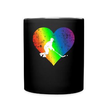 Palakowaty Pride Rainbow Heart - Tasse einfarbig - Schwarz - Vorne