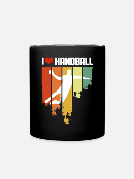 J’adore le handball Édition Vintage - Mug uni - noir