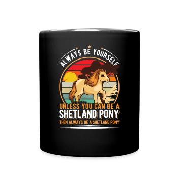 Shetland Pony Shetland Pony Shetty - Mug uni - noir - Devant