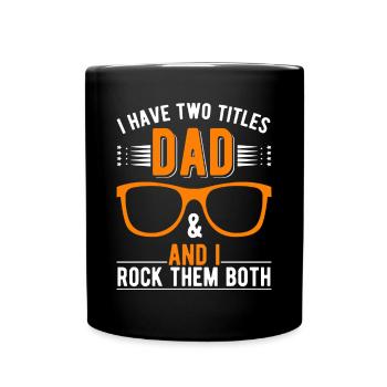Optiker Vater Augenoptiker Papa - Tasse einfarbig - Schwarz - Vorne
