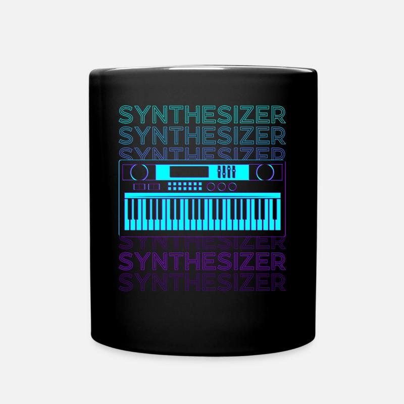 Synthétiseur Rétro - Mug uni - noir