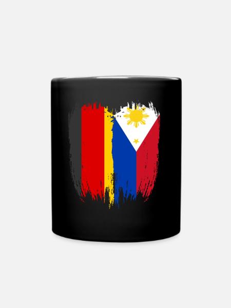 Deutschland Flagge Philippinen - Tasse einfarbig - Schwarz