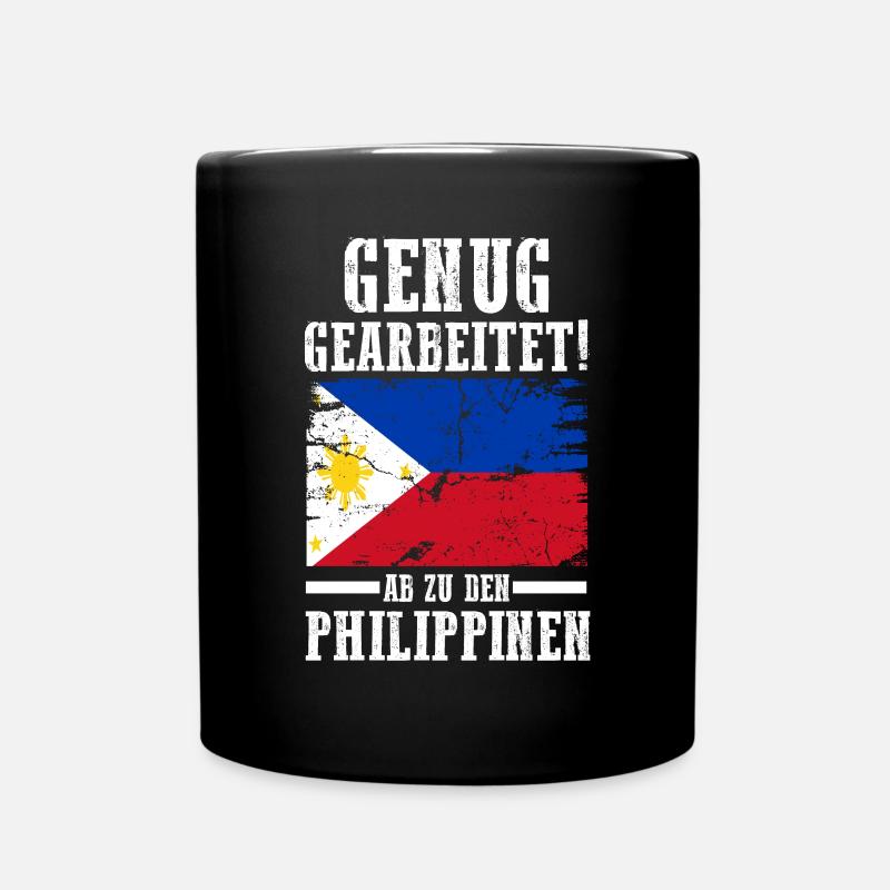 Urlaub Filipino Philippinen - Tasse einfarbig - Schwarz