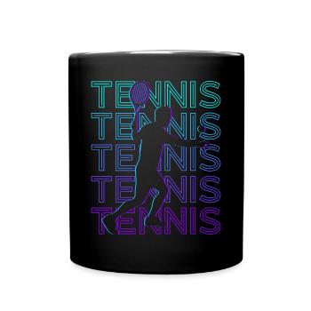 Joueur de tennis Rétro - Mug uni - noir - Devant