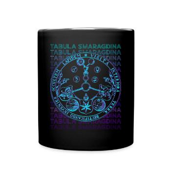 Tabula Émeraude Table Hermétique Alchemi - Mug uni - noir - Devant