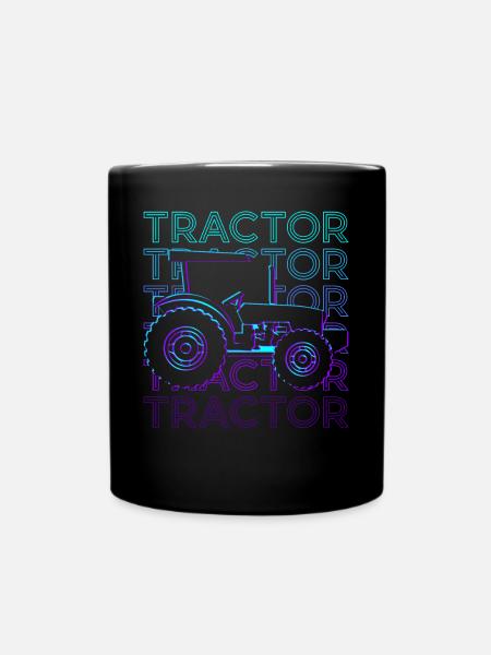 Tracteur Agriculteur Agriculture Rétro - Mug uni - noir