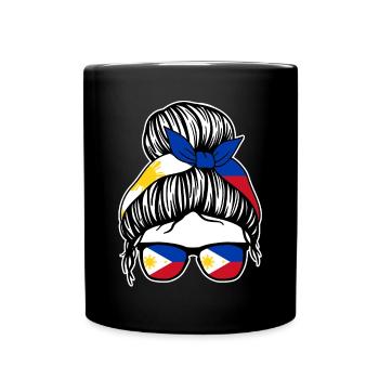 Filipino Philippinisches Philippinen - Tasse einfarbig - Schwarz - Vorne