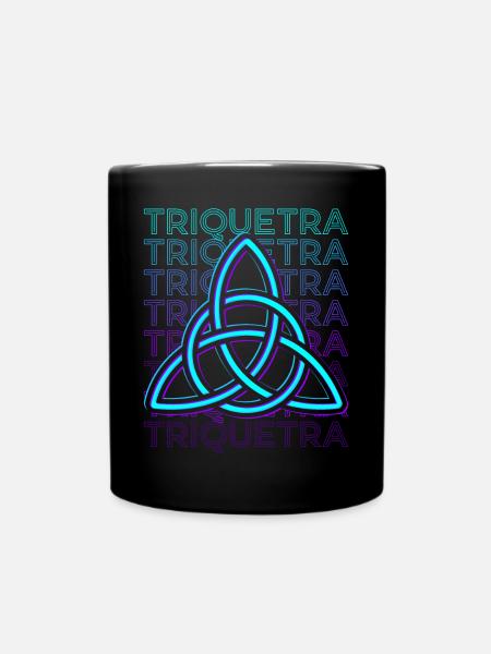 Triquetra Wikinger Dreifaltigkeitsknoten Nordische - Tasse einfarbig - Schwarz