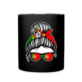 Portugiese Portugiesisches Portugal - Tasse einfarbig - Schwarz - Vorne