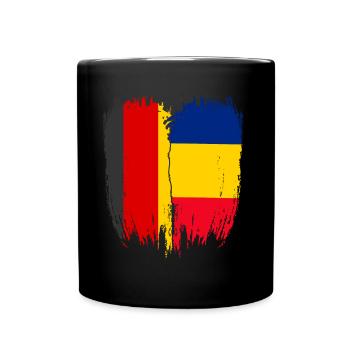 Germany Flag Romania - Full Colour Mug - black - Front