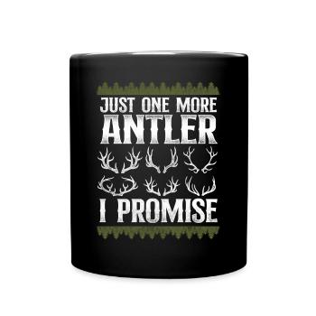 Buck Deer Hunting Hunter Vintage - Mug uni - noir - Devant