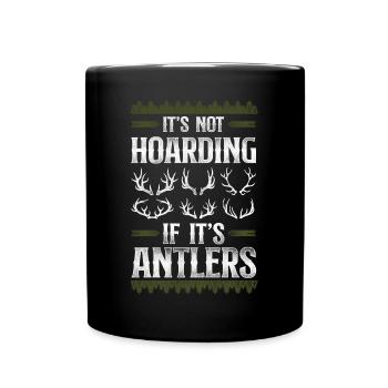 Buck Deer Hunting Hunter Vintage - Mug uni - noir - Devant