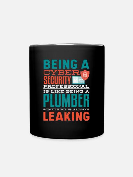 Cyber Security Professional Expert Ethical Hacker - Tasse einfarbig - Schwarz