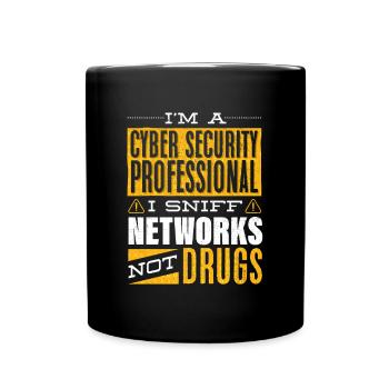 Expert en cybersécurité Expert Hacker Sniff - Mug uni - noir - Devant