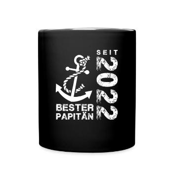 Papitän seit 2022 - Tasse einfarbig - Schwarz - Vorne