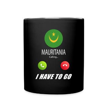 La Mauritanie appelle aux drapeaux Lusiger en disant - Mug uni - noir - Devant