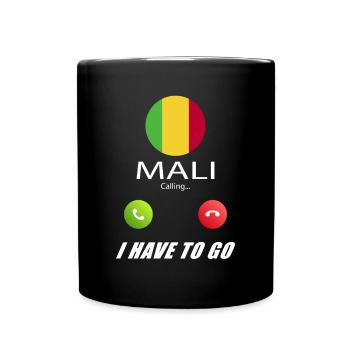 Le Mali qualifie de slogan les drapeaux lusiger - Mug uni - noir - Devant