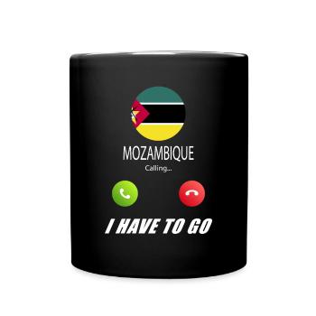 Mozambique calls to Lusiger flags - Full Colour Mug - black - Front