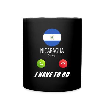 Le Nicaragua qualifie de slogan les drapeaux lusiger - Mug uni - noir - Devant