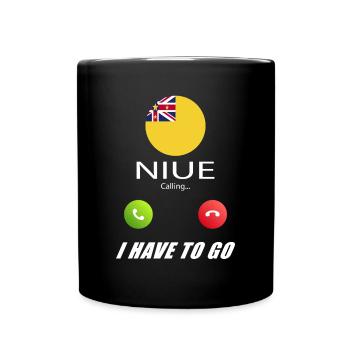 Niue appelle aux drapeaux Lusiger en disant - Mug uni - noir - Devant