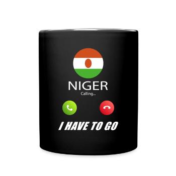 Niger calls lusiger flags saying - Full Colour Mug - black - Front
