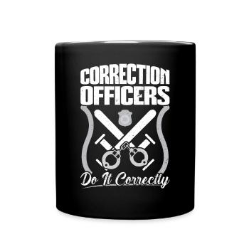 Correctional Officers Get It Right - Full Colour Mug - black - Front