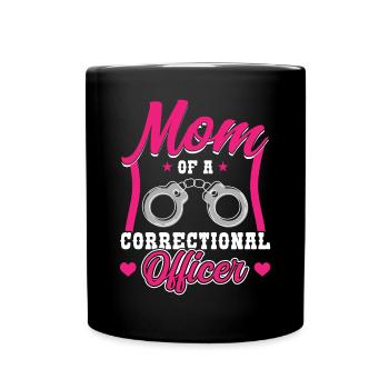 Mon agent correctionnel m’appelle maman - Mug uni - noir - Devant