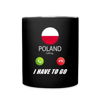 Poland calls to Lusiger flags slogan - Full Colour Mug - black - Front