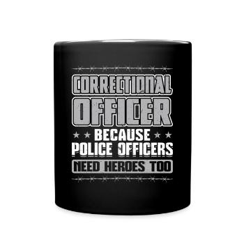 Corrections officer - Full Colour Mug - black - Front