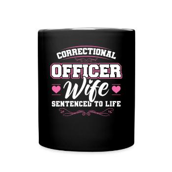 Épouse d’un agent correctionnel - Mug uni - noir - Devant