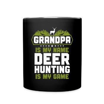 Buck Deer Hunting Hunter - Tasse einfarbig - Schwarz - Vorne