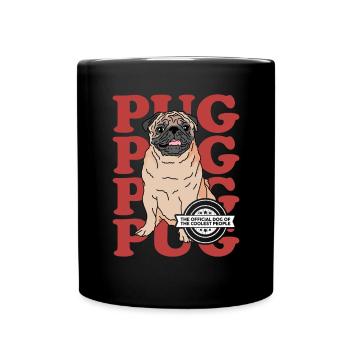 Pug Dog Owner Dog Dog Lover Gift - Full Colour Mug - black - Front