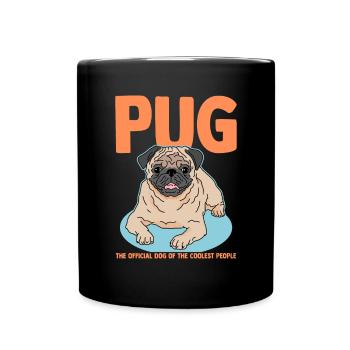 Pug Dog Owner Dog Lover Dog Gift - Full Colour Mug - black - Front