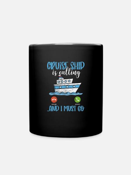Cruise Cruise Ship Holiday Ship Gift - Full Colour Mug - black