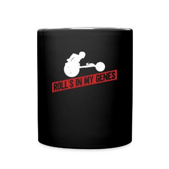 Marathon en fauteuil roulant Course en fauteuil roulant Sports en fauteuil roulant - Mug uni - noir - Devant