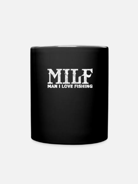 Angler - Tasse einfarbig - Schwarz