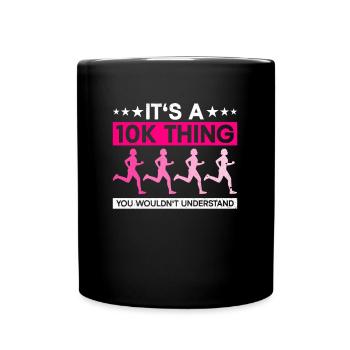 10k Running Entraînement Coureur Jogging Running - Mug uni - noir - Devant